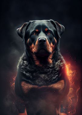 Rottweiler Fire