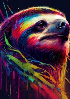 Sloth Colorful Animal