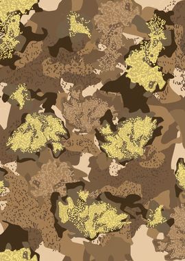 Natural Moss Camo Pattern' Poster, picture, metal print, paint by