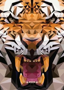 face tiger 3d