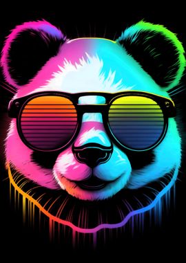 Synthwave Pandabear