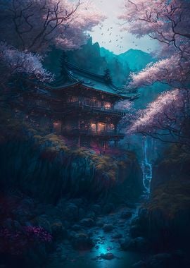 Magic Cherry Blossom House