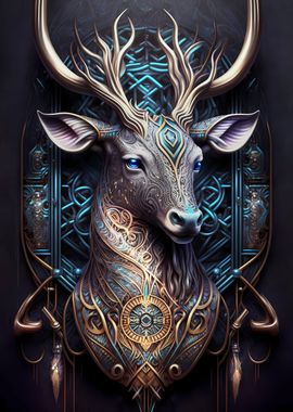 Spiritual Cosmic Deer