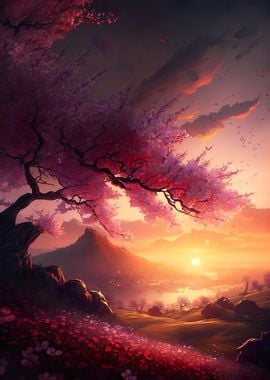 Cherry Blossom Sunrise