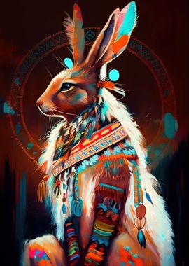 Colorful Rabbit Animals