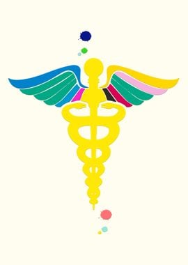 Medicine symbol Caduceus