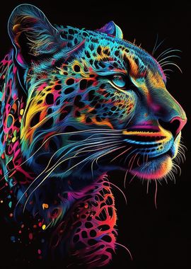 Colorful Jaguar Animals