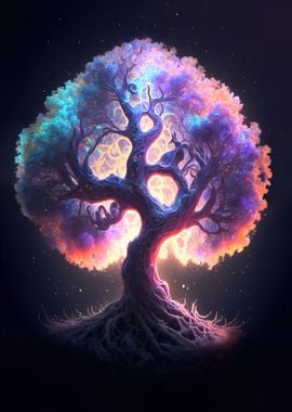 Magical Abstract tree life