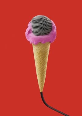 Microphone inside ice crea