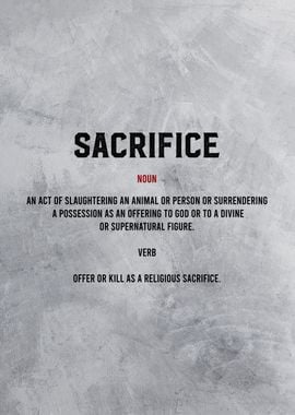 sacrifice