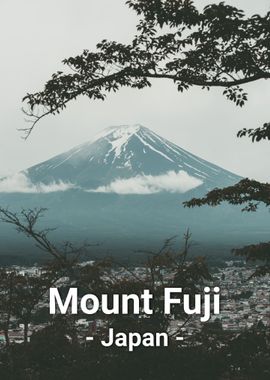 Mount Fuji Poster Print  metal posters - Displate