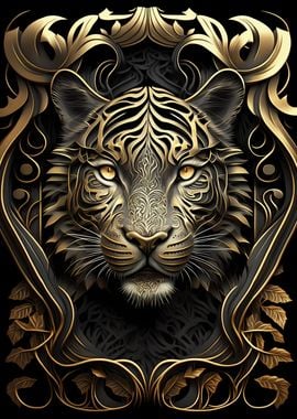 Tiger Lord Golden Art Deco