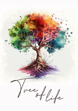 Colourful tree of life