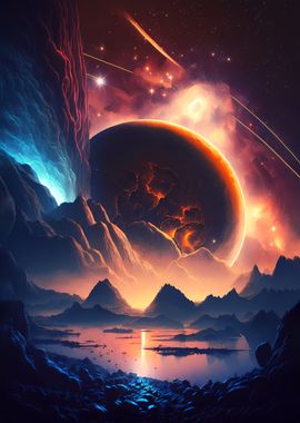 Birth Of Planet Landscape