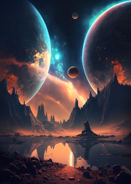 Twin Planets Landscape