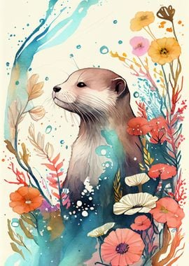 Otter Watercolor