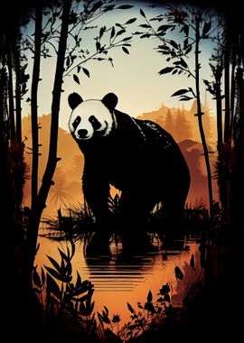 Panda Silhouette