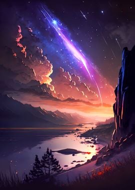 Fantasy Skyline Landscape