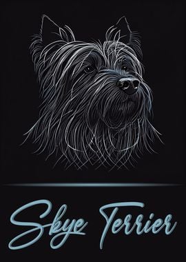 Skye Terrier Portrait