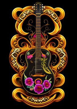 guitar design texture