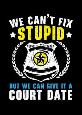 We Cant Fix Stupid Police