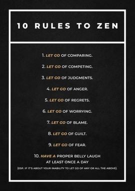 10 Rules To Zen