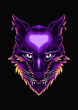 Wolf head character