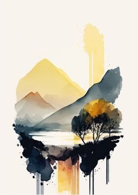 Watercolor Naturescape 