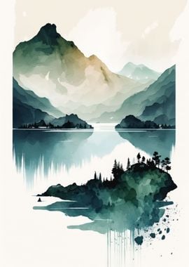 Watercolor Naturescape