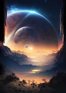 Dawn Of Planet Landscape