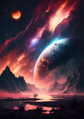 Majestic Nebula Landscape