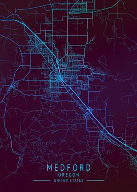 Medford USA City Map