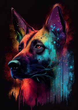 Belgian Malinois Colorful