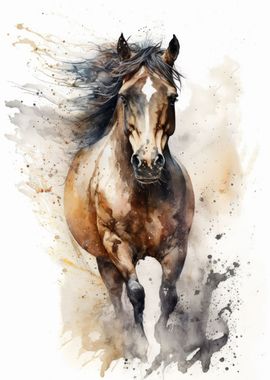 Horse Watercolor