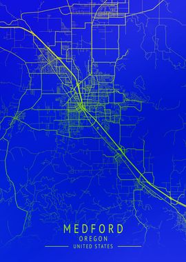 Medford USA City Map