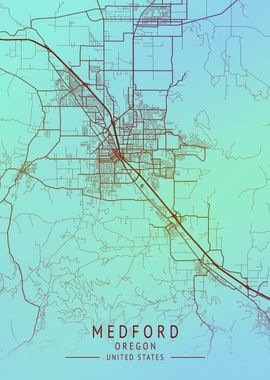 Medford USA City Map