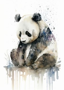 Panda Watercolor