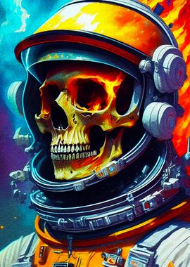 skull in space