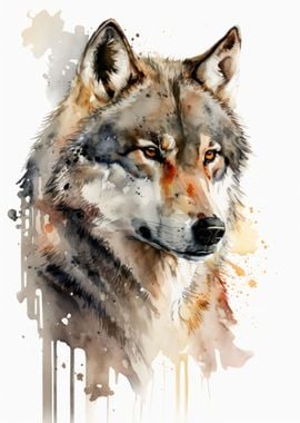 Wolf Watercolor