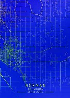 Norman USA City Map