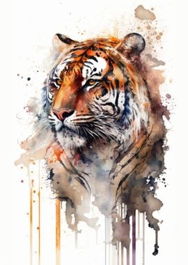 Tiger Watercolor