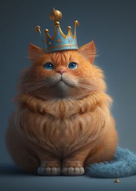 Cat King Cute