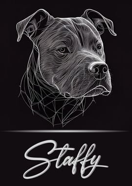 Staffy Portrait