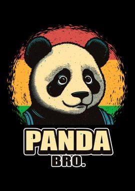 Black Panda bear bro