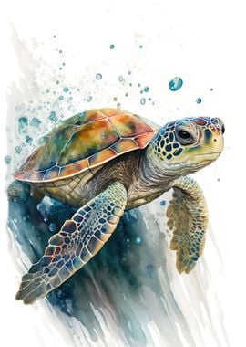 Turtle Watercolor