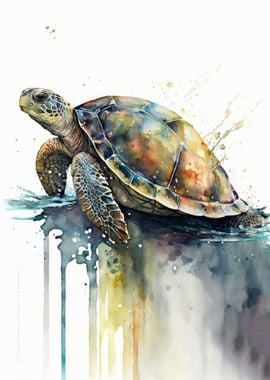 Turtle Watercolor