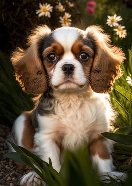 portrait of cute puppy