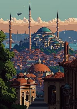 Istanbul Pixel Art 03