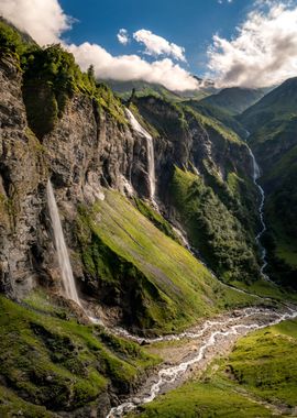 Dreamy waterfall Landscape