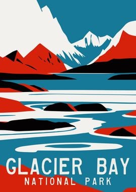 Glacier Bay Travel Poster